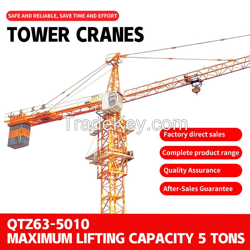 High-rise construction crane site crane flat head tower crane