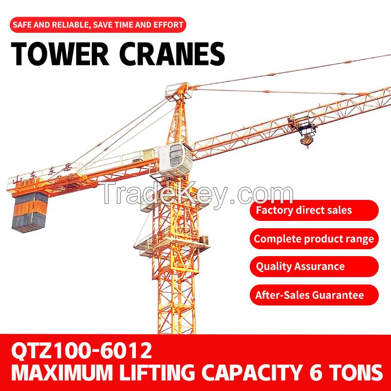 High-rise construction crane site crane flat head tower crane