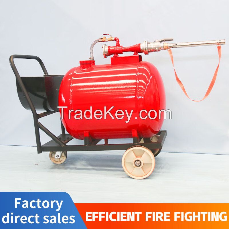 Semi-fixed foam fire extinguishing device Hand-pushed high-multiplier foam tank Mobile foam tank