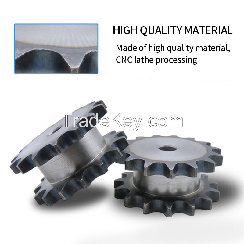 16A-17 teeth double drive sprockets