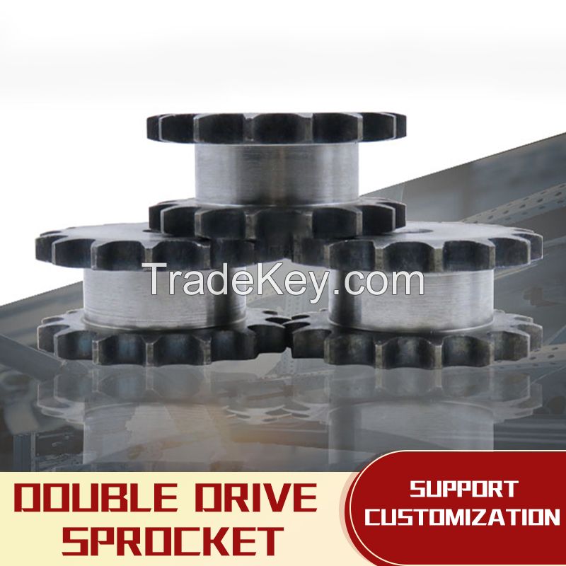 16A-17 teeth double drive sprockets