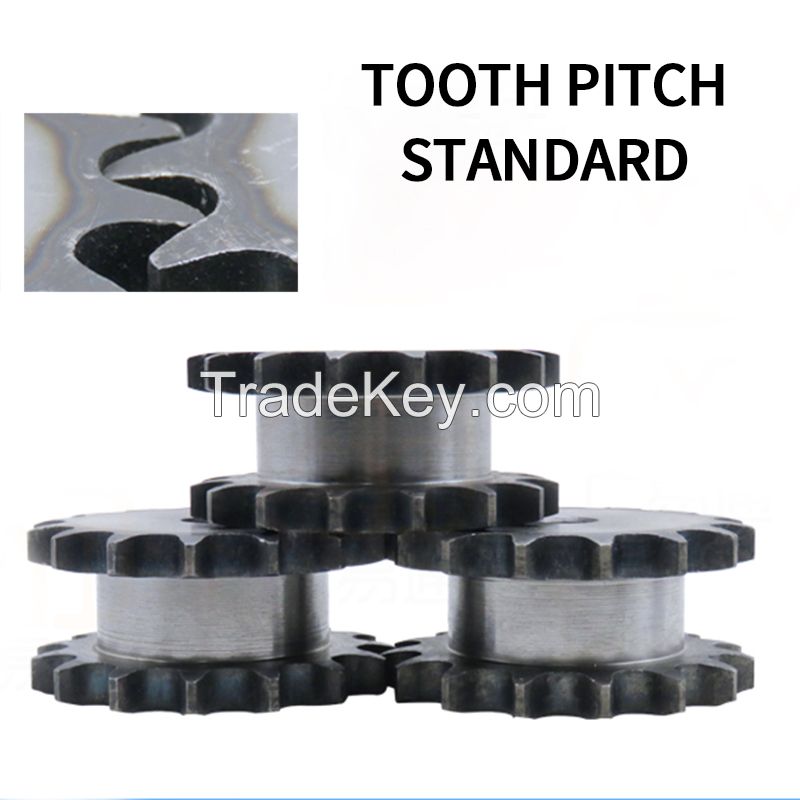 16A-17 teeth double drive sprockets