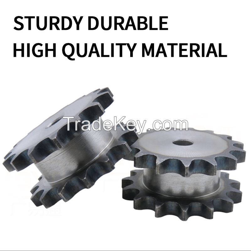 16A-17 teeth double drive sprockets