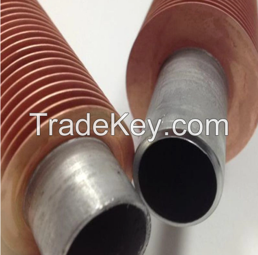 Seamless Stainless Steel Spiral Fin Tube Extruded Wound Finned Tube Aluminum/ Copper Fin Tube