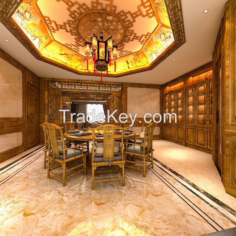 Chinese style full wall and half wall whole house customization 1