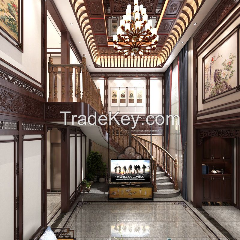 Chinese style full wall and half wall whole house customization 4（dep）