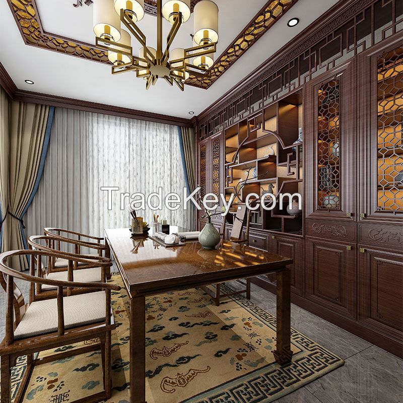 Chinese style full wall and half wall whole house customization 6（dep）