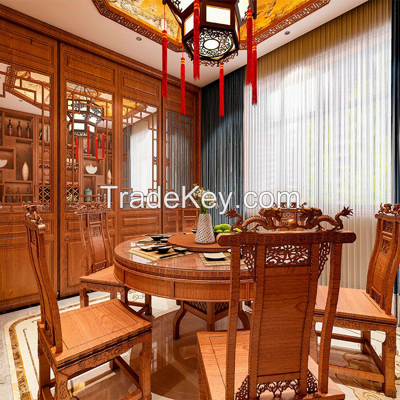 Chinese style full wall and half wall whole house customization 7（dep）