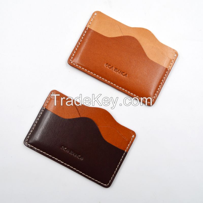 Leather card holder credit card holder