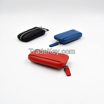 Compact New Arrival Leather Coin Pouch With Key Ring