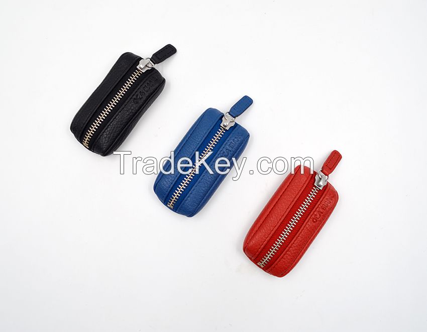 Compact New Arrival Leather Coin Pouch With Key Ring