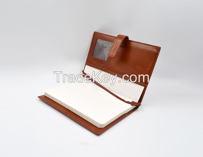 Refillable Leather book cover Fashion Store with Card Pocket Book Cover