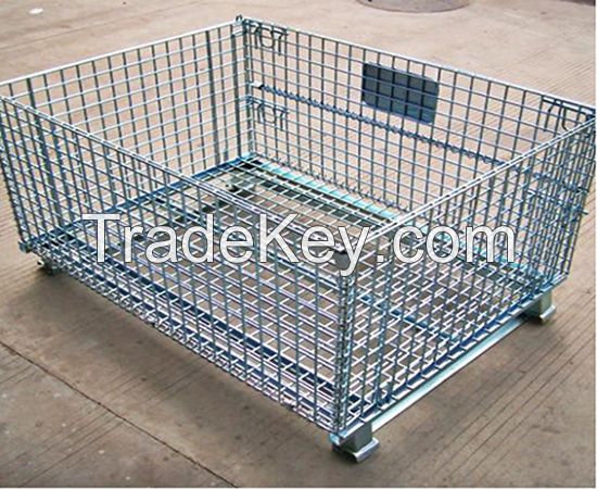 Collapsible Stackable Wire Containers/Wire baskets