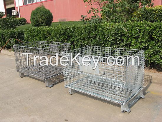 Collapsible Stackable Wire Containers/Wire baskets