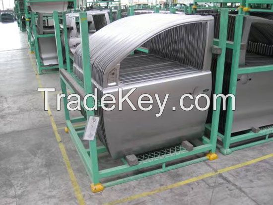 Returnable/Collapsible/Stackable/Portable Shipping Rack for  automotive door panels, roof panels and side panels  /Engineering machinery door panels