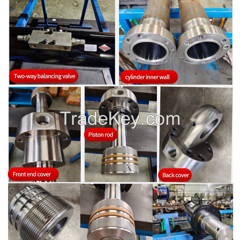 HSG type engineering hydraulic cylinder, HSG series double acting single rod piston hydraulic system for reciprocating linear mo