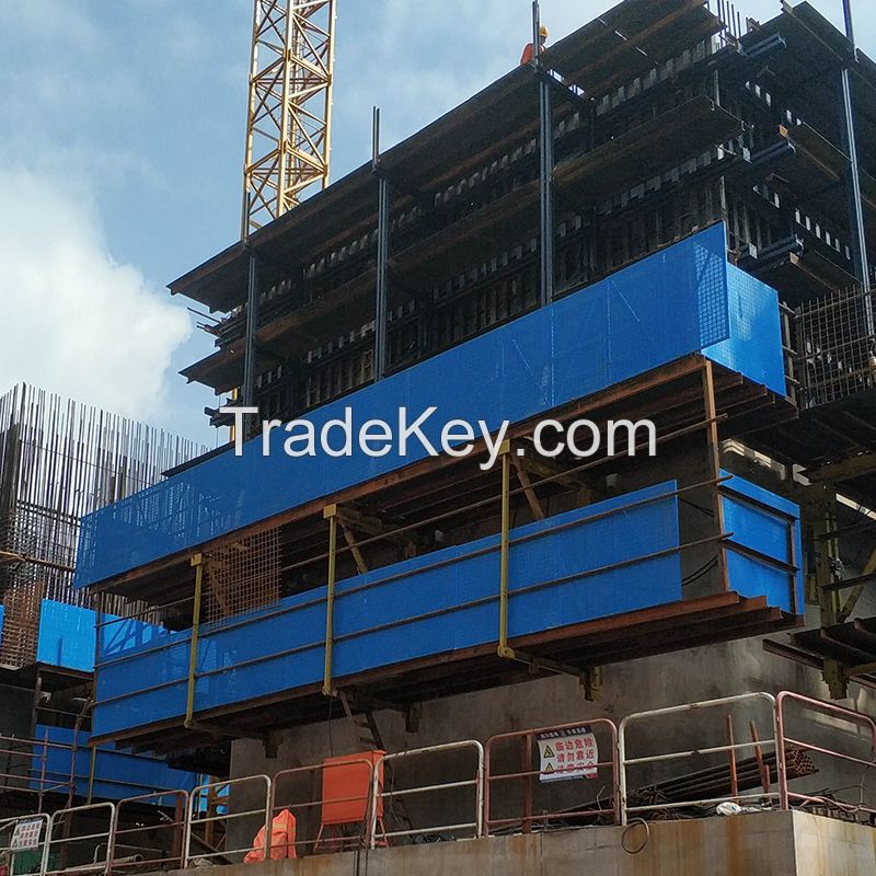 Segmental pouring of pier column climbing formwork