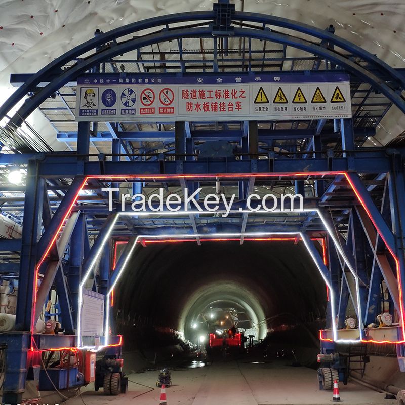 Railway tunnel waterproof board reinforcement operation trolley