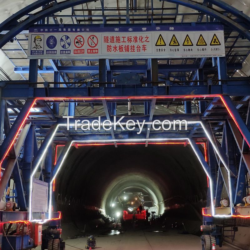 Railway tunnel waterproof board reinforcement operation trolley