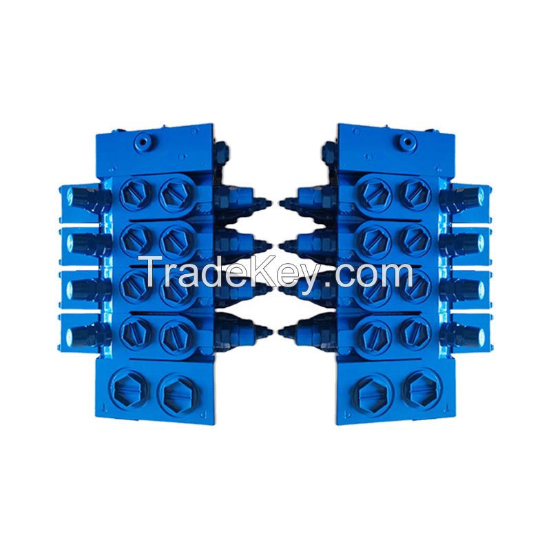 Zhanpeng Hydraulic-Excavator M4 Multiplex Hydraulic Control Valve block 3M4-15 Load sensitive multi way main control valve