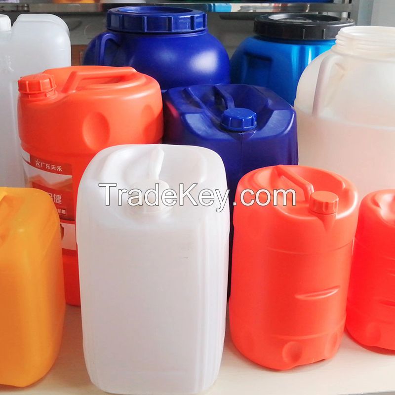 Hollow blow molding plastic packaging barrel