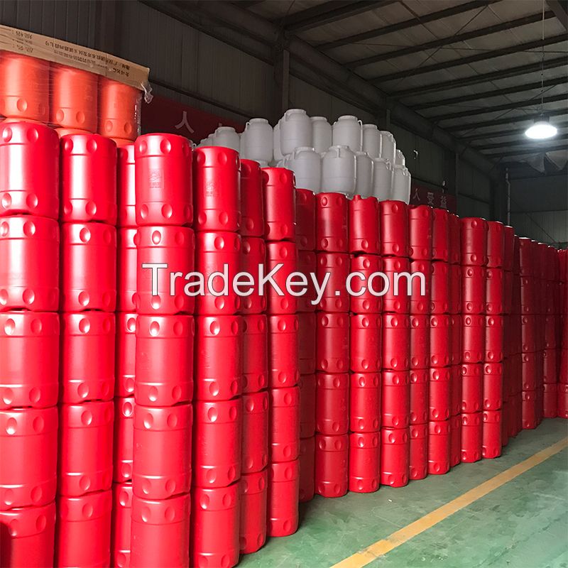 Hollow blow molding plastic packaging barrel