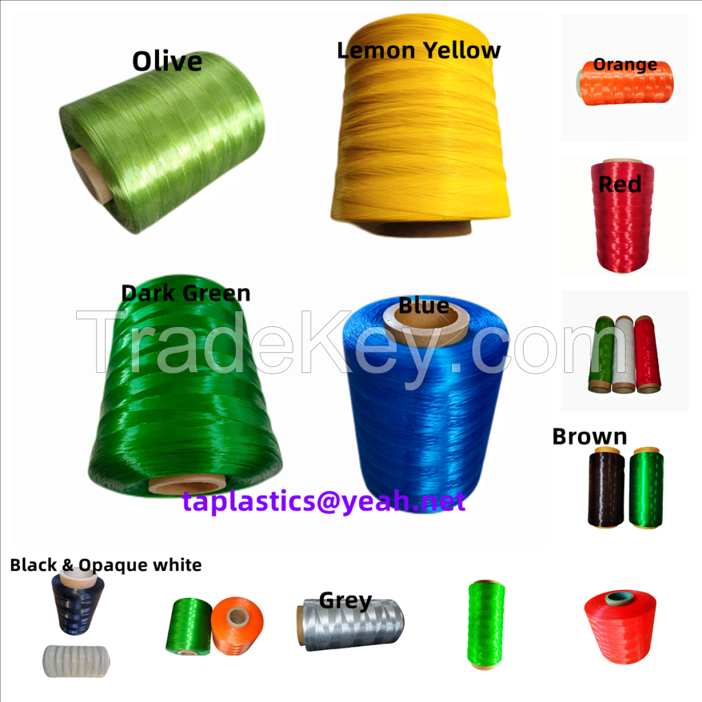 Monofilament ( PP ) polypropylene and polyethylene (HDPE) Yarn manufactured in China filaments factory