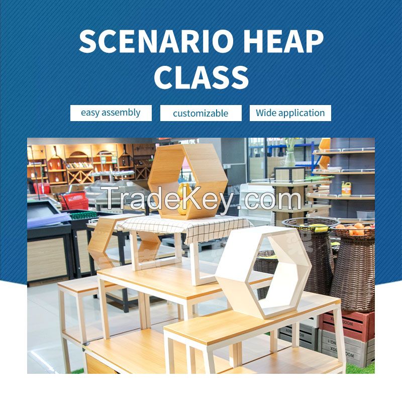 CHANGSHENG Customized milk supermarket pile head shelf Zhongdao cabinet display cabinet supermarket pile head promotion table stationery shelf cosmetics tea shop container