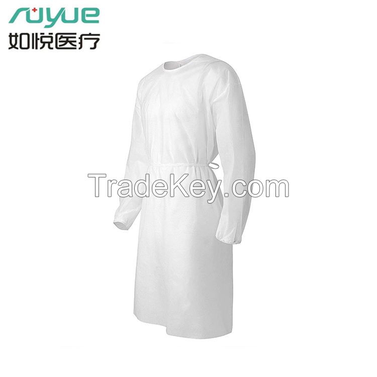 Ruyue Custom Protective Clothing Wholesale White Sms Pp Pe Coated Film