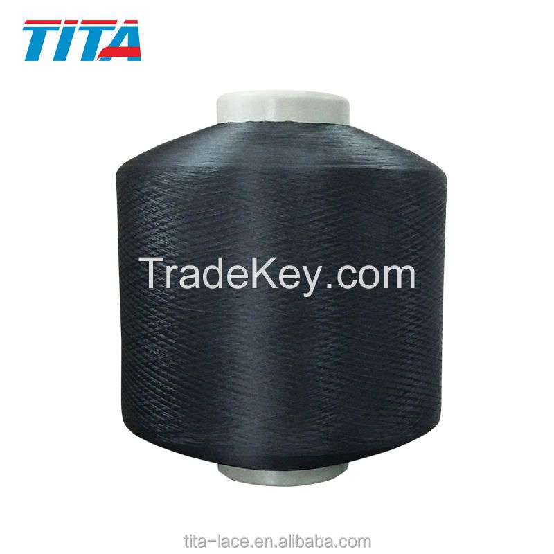 factory supplier fdy semi dull 150D/48F tpm 100% Polyester twisted yarn weaving yarn