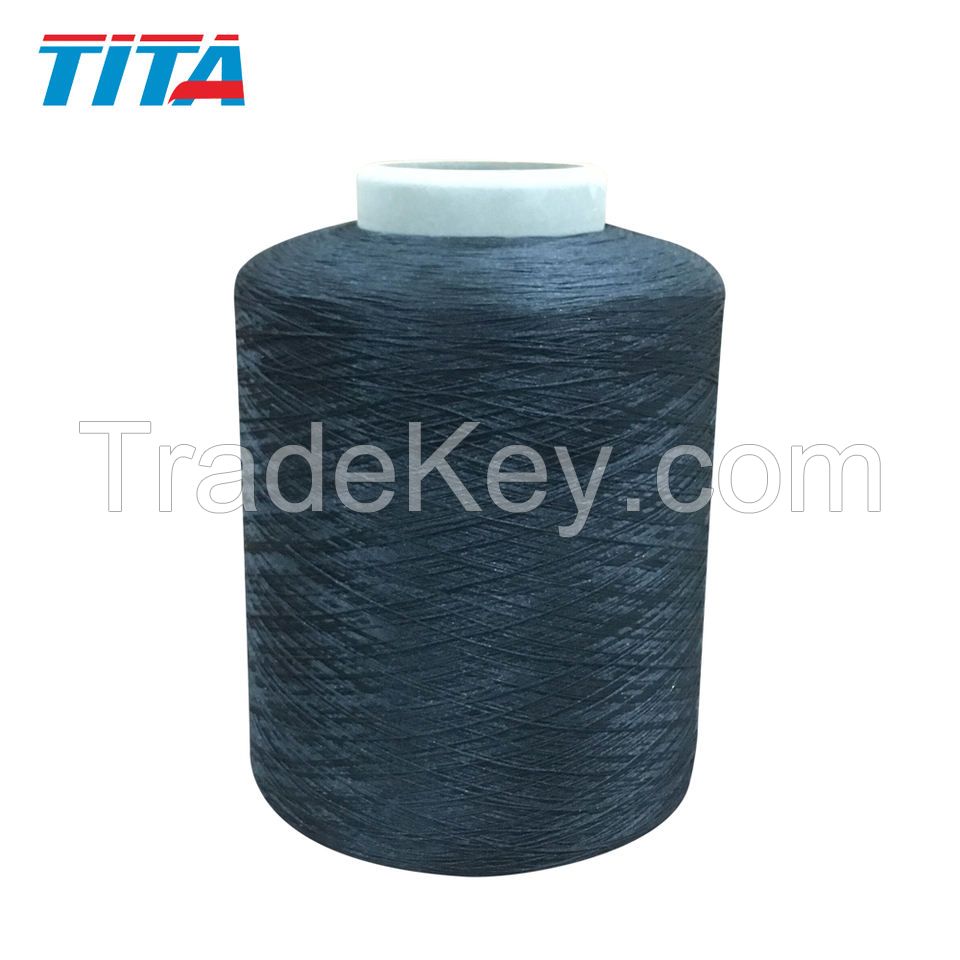 factory supplier fdy semi dull 150D/48F tpm 100% Polyester twisted yarn weaving yarn