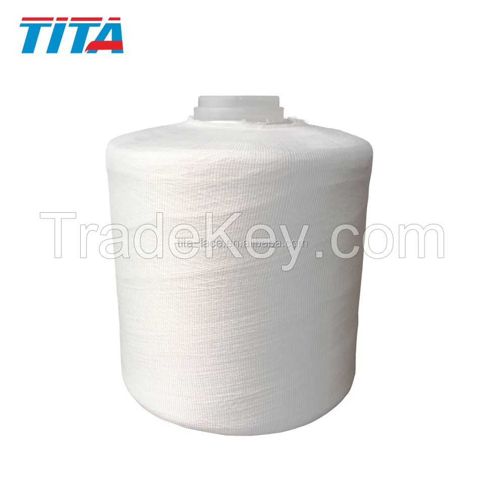 factory supplier warp yarn 100% polyester twisted yarn FDY 75D/36f 600TPM for woven label AA grade