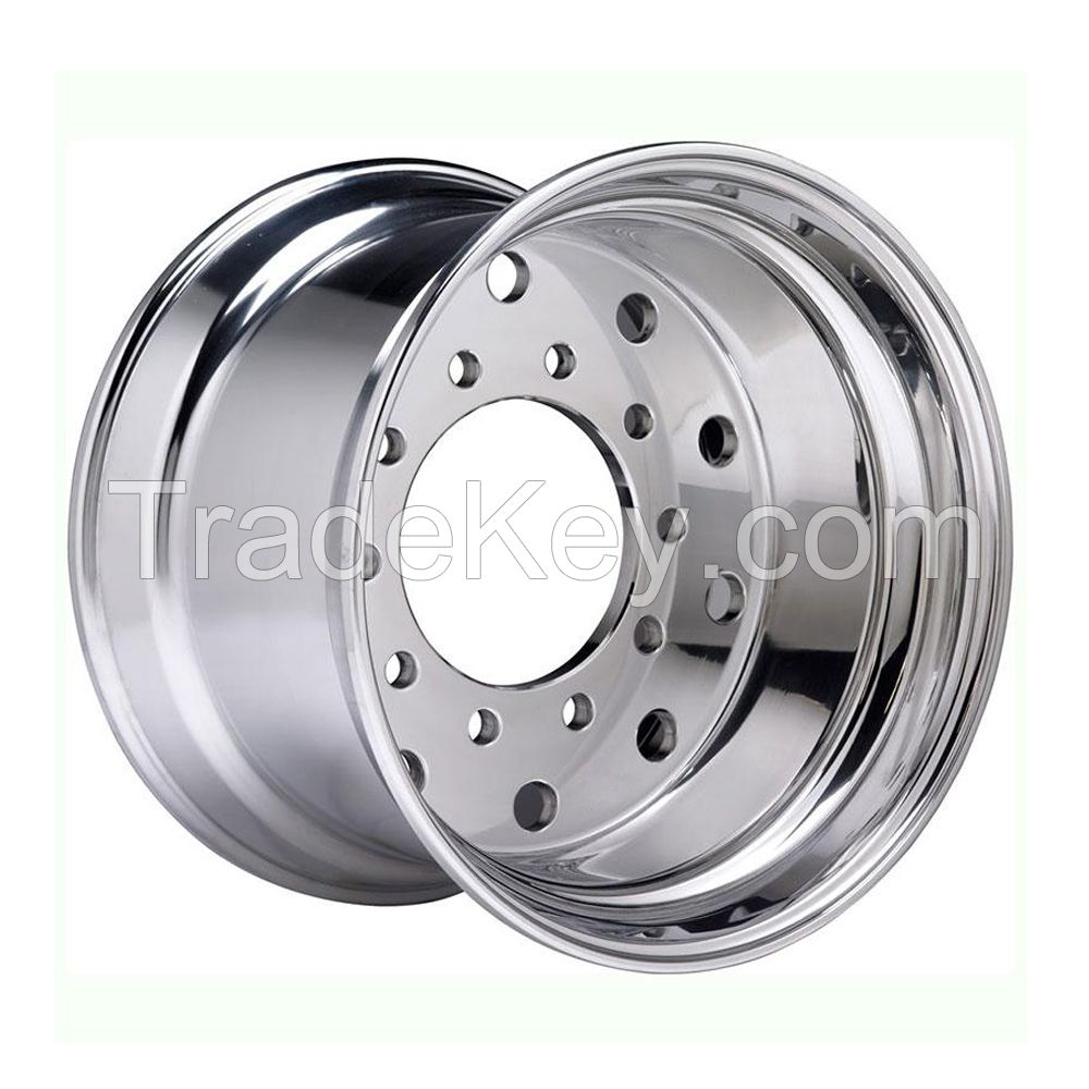 22.5X14 22.5x13 22.5x11.75 Aluminum Truck Wheel Machined & Polished Forged Wheel