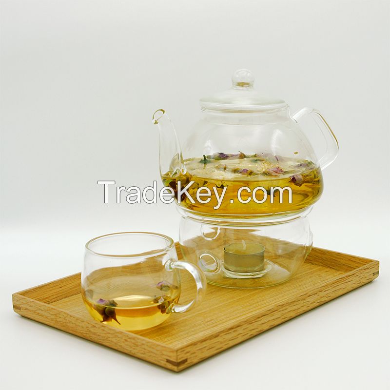 Heat-Resistant Borosilicate Glass Teapot with 304 Stainless Steel Infuser DX-Z202(800ml)