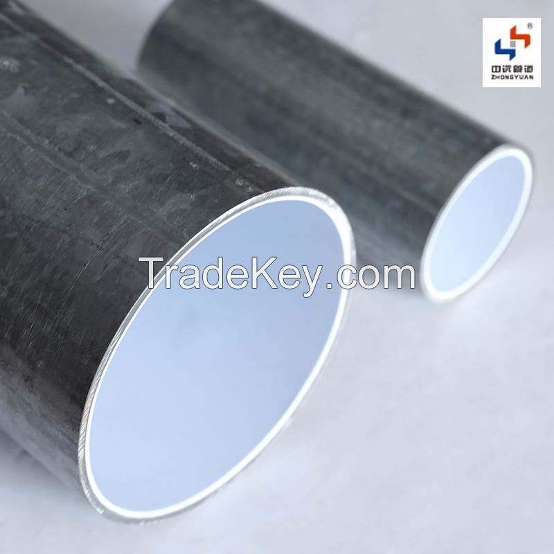 Condensing steel plastic composite pipe with internal stiffening rib, contact customer service for customization