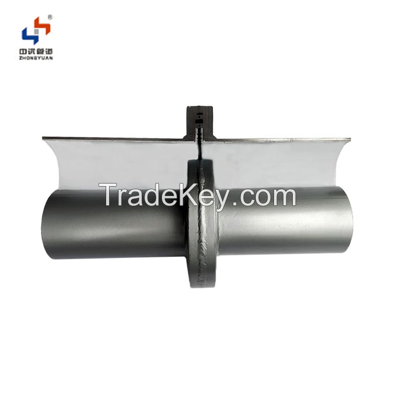 Condensing steel plastic composite pipe with internal stiffening rib, contact customer service for customization