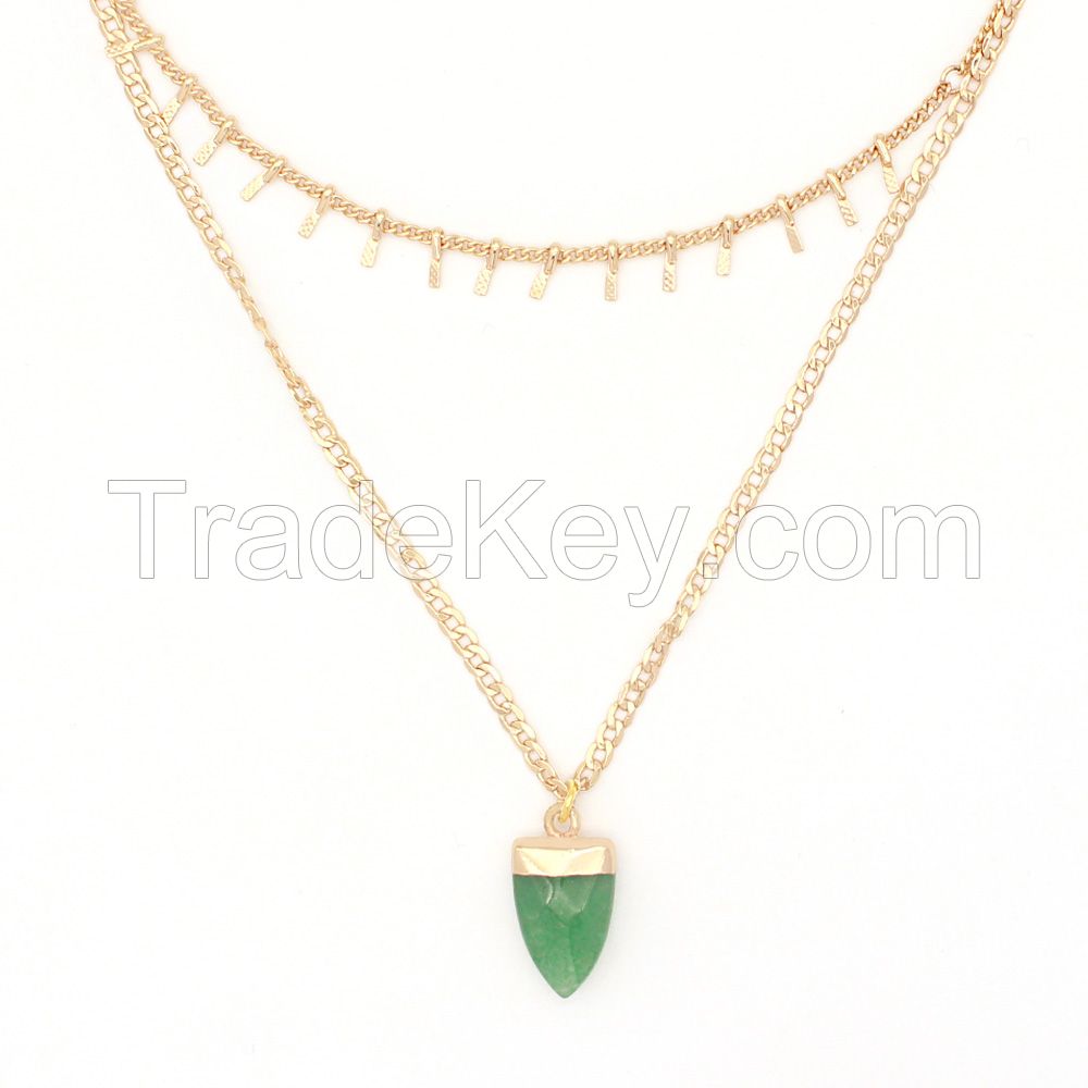 Green Natural Stone Pendant