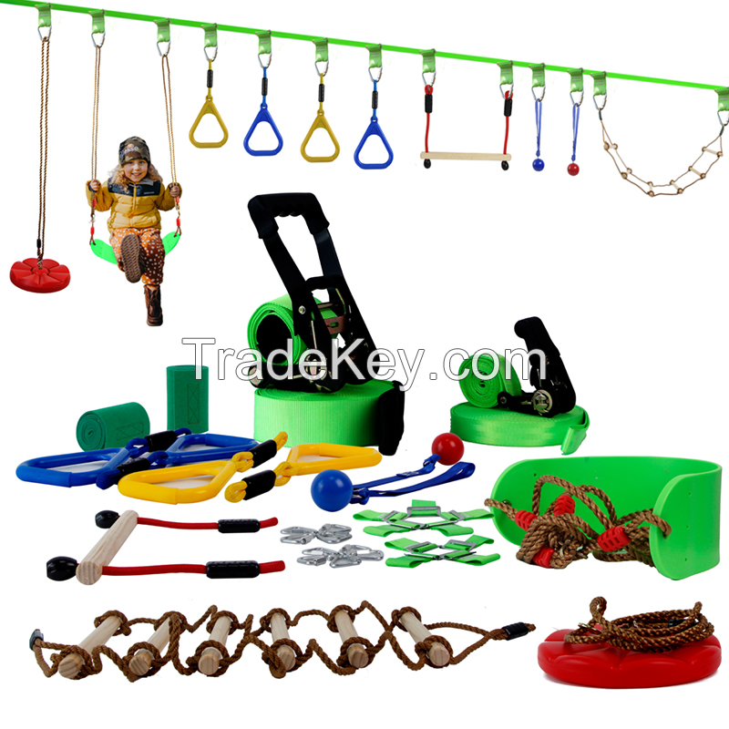 Ninja Slackline Obstacle Course for Kids