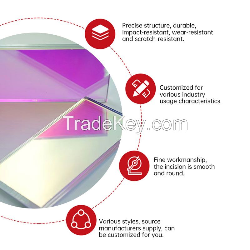 Customized coating series colorful glass 5mm (one square)