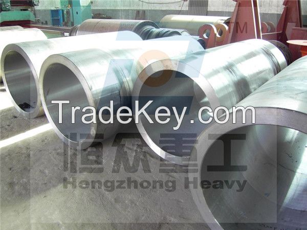 Roller shell for cast rolling mill