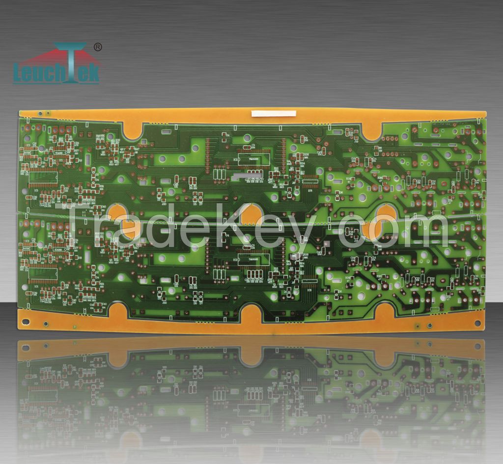 Electrical single green printed circuit board PCB/PCBA in Aluminum FR4 CEM3 Basic