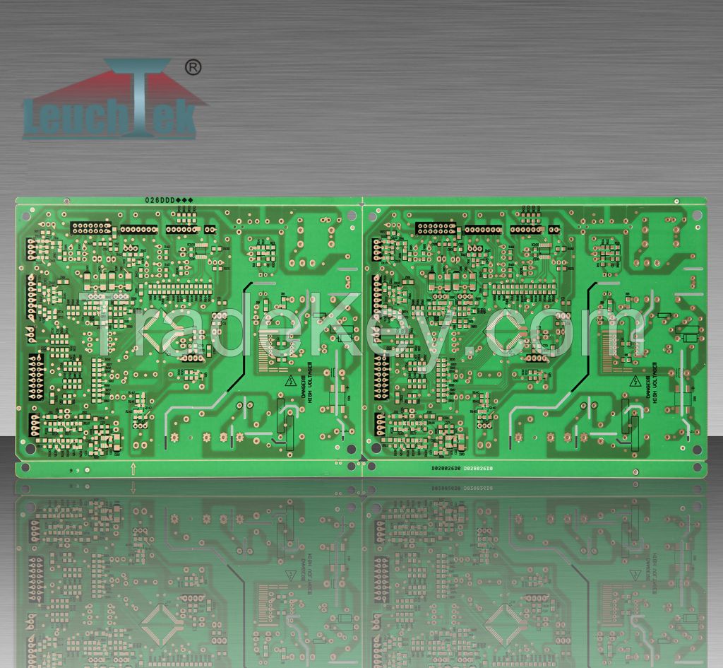 double - sided green printed circuit board PCB/PCBA in Aluminum FR4 CEM3 Basic