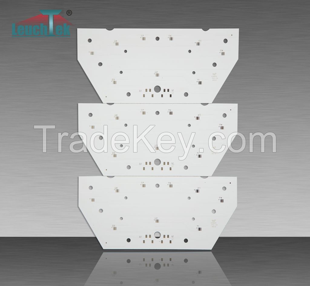 white singe side LED PCB/PCBA  in aluminum  iron FR4 CEM3  Base