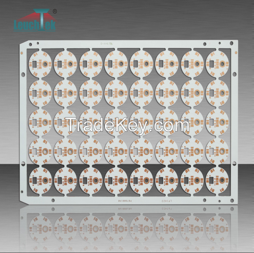 Small Round singe side LED PCB/PCBA  in aluminum  iron FR4 CEM3  Base