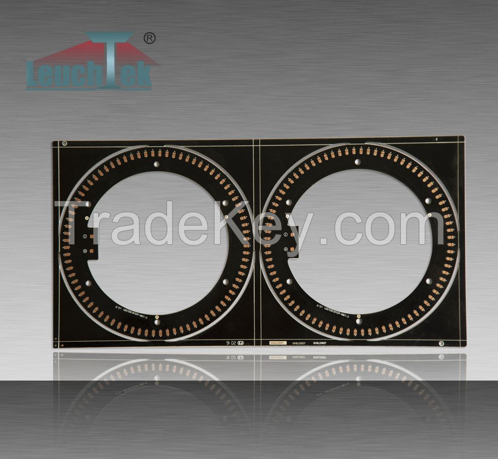 Round black aluminum PCB/PCBA  in  iron FR4 CEM3  Base