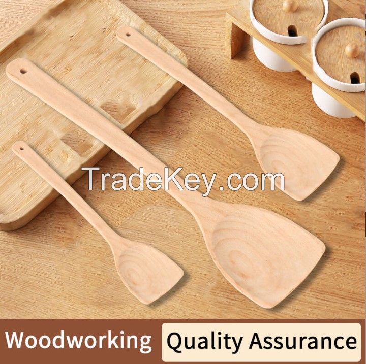 Environmentally friendly material high quality spatula raw wood spatula wooden spatula (from 20,000 orders)