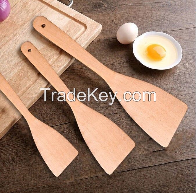  Eco-friendly logs Kitchen utensils Bamboo spatula Cooking tools (20,000 pcs. minimum order)