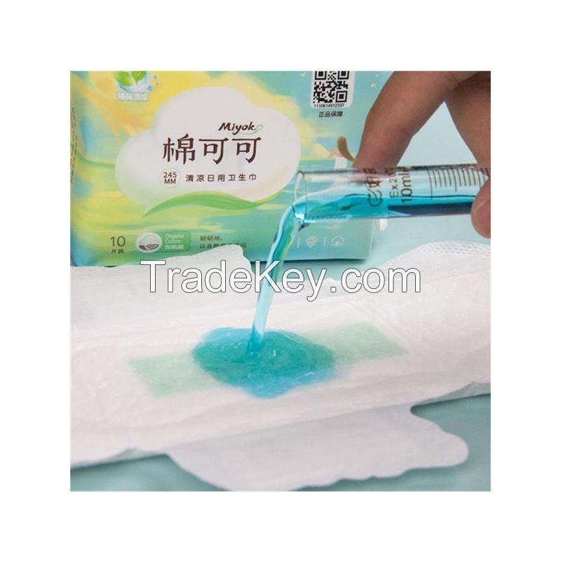 OEM Sizes Disposable Sanitary Napkin Breathable Menstrual Pads 