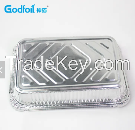 2114 Disposable Rectangular aluminum foil packing Container box