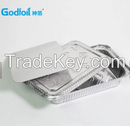 2114 Disposable Rectangular aluminum foil packing Container box